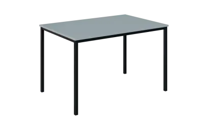 JPT 120 Jídelní stůl 1200 x 800 mm, deska šedá / podnož černá